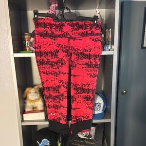 Stylish Red and Black Leggings